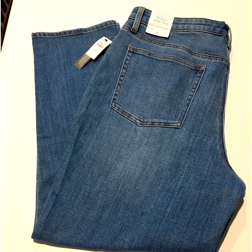 Talbots Modern Ankle jean,atlas wash, size 12